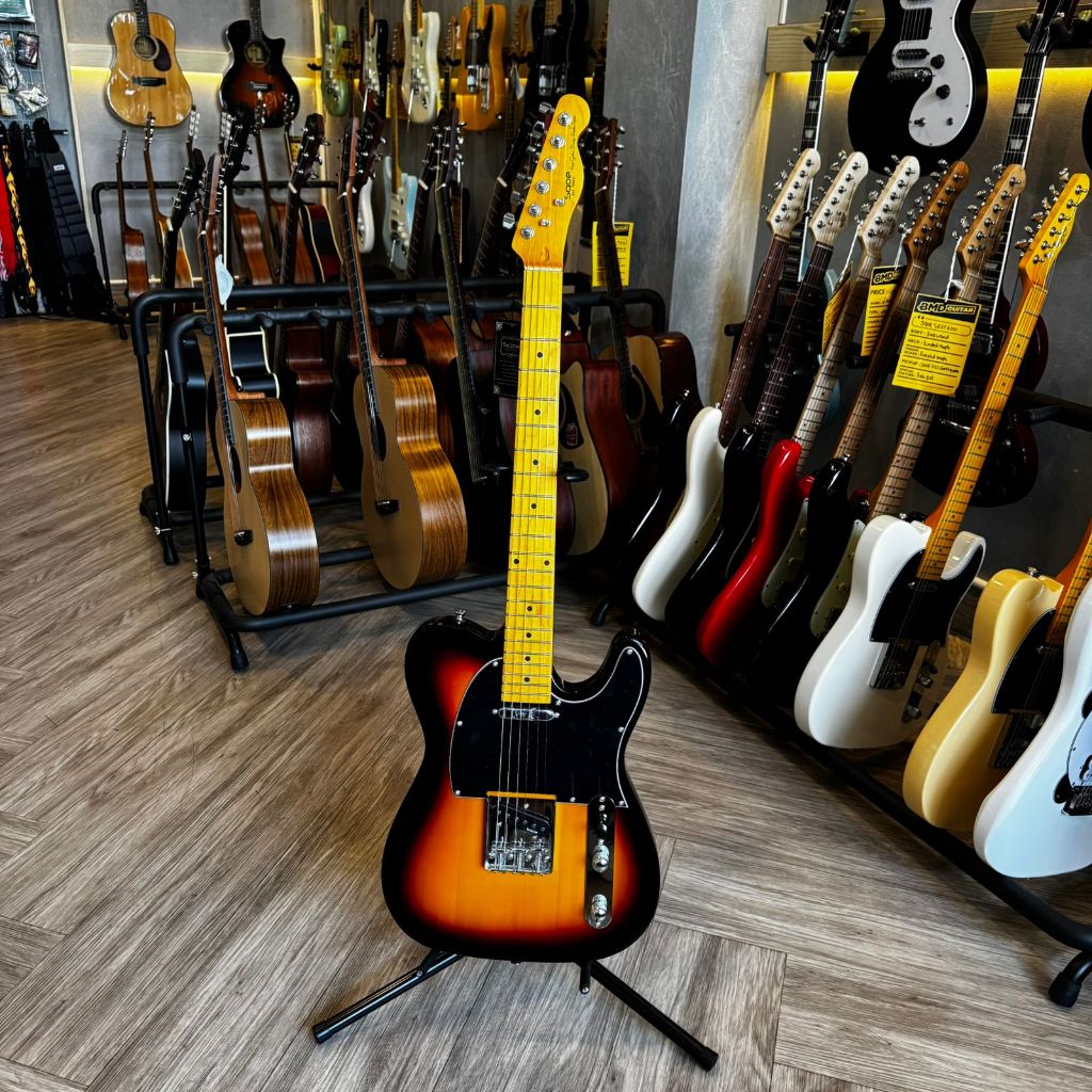 Gitar Elektrik SQOE SETL250 with Maple FB in 3-Tone Sunburst