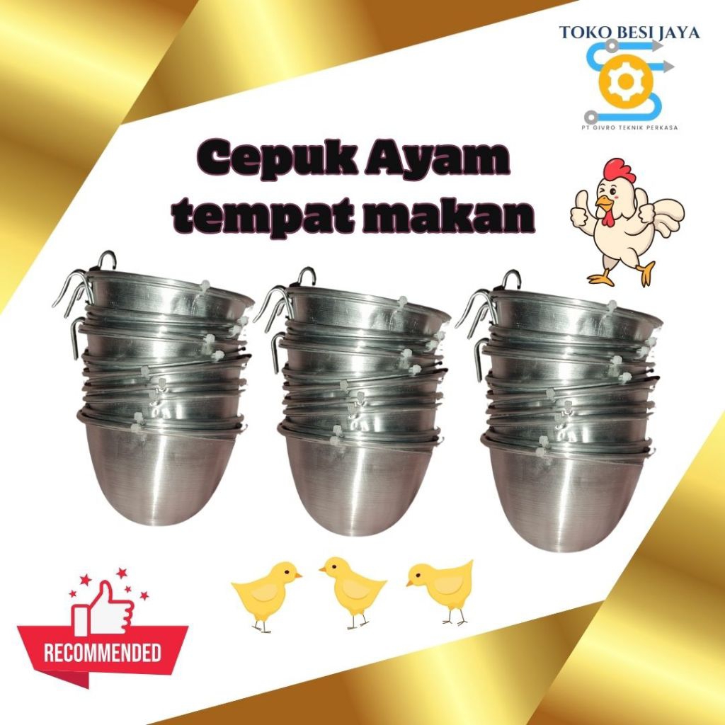 Cepuk Tempat Pakan Ayam 10 psc