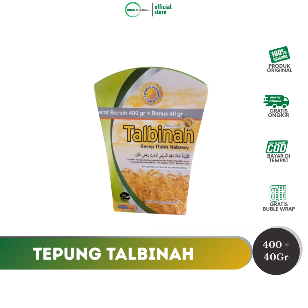 

TALBINAH HERBAL UNTUK LAMBUNG - bubur gandum menenangkan lambung | cocok untuk penderita maag | alami & bernutrisi | original 100% | BISA COD