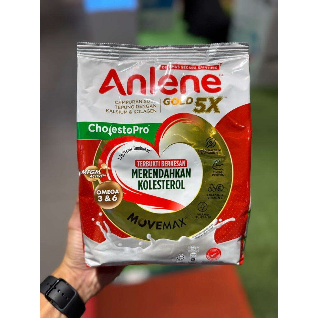 

Anlene anlene susu gold 5x cholestopro 800g / susu kalsium & kolagen gold 5x 950g