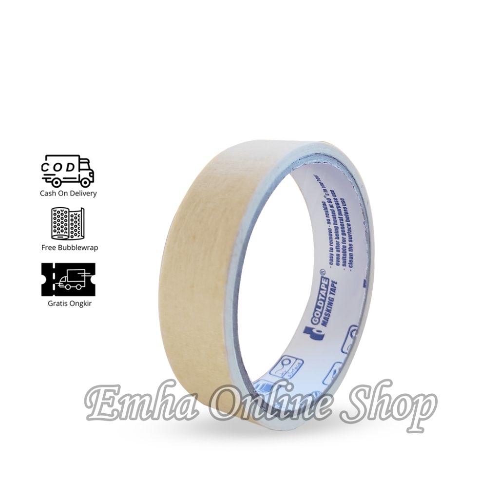 

Lakban Kertas Untuk Ngecat Masking Isolasi Tape Serba Guna 1 Inch 10 Yard