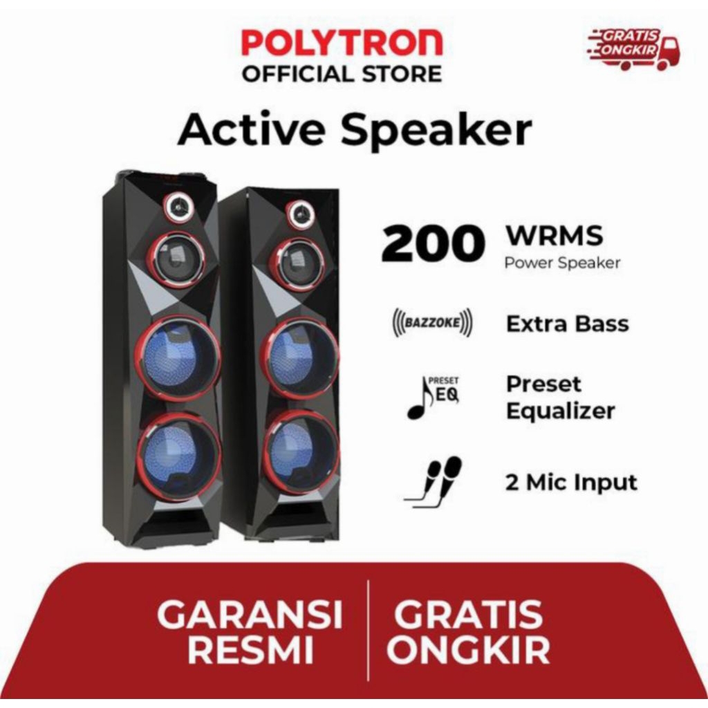 SPEAKER ACTIVE POLYTON PAS 8CF28 SPEAKER AKTIF POLYTRON SPEAKER ACTIVE POLYTRON