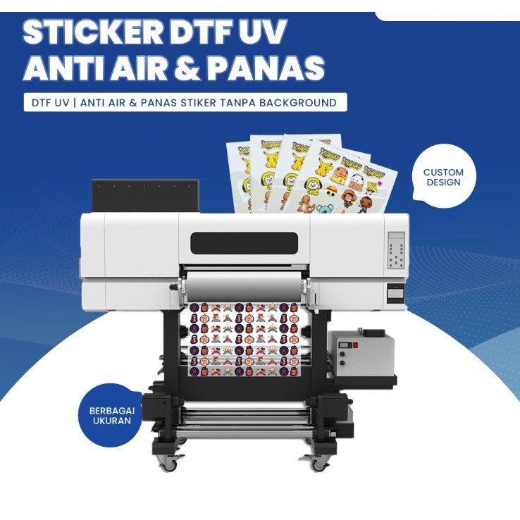 

Sticker Dtf UV Custom Size | Anti Air & Panas Stiker Tanpa Background - OH CETAK SANAK