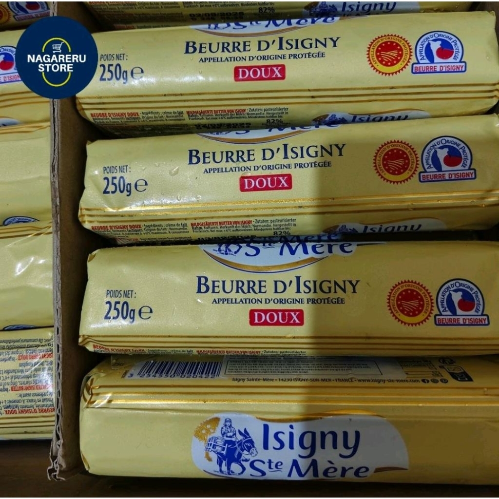 

Isigny ste mere mentega tawar (unsalted butter roll) 250gr