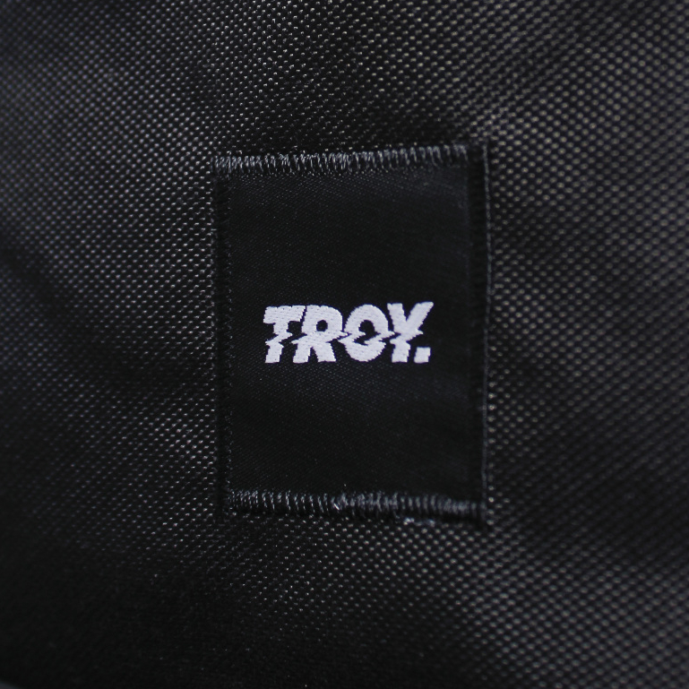 Troy Company Backpack Black Sage Rectangle - Tas Ransel Hitam Sage BP 2710