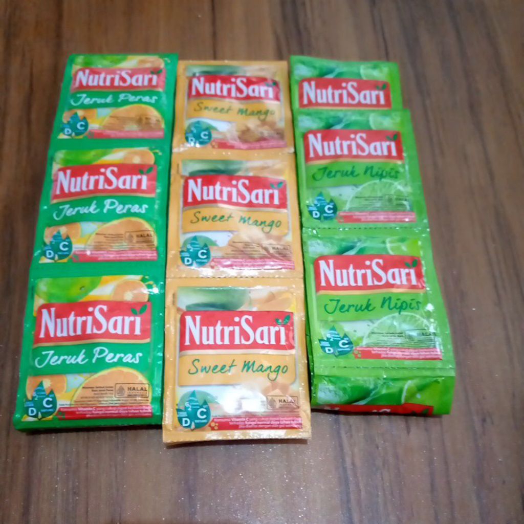 

nutrisari minuman serbuk instan nutrisari kemasan renceng isi 10 sachet
