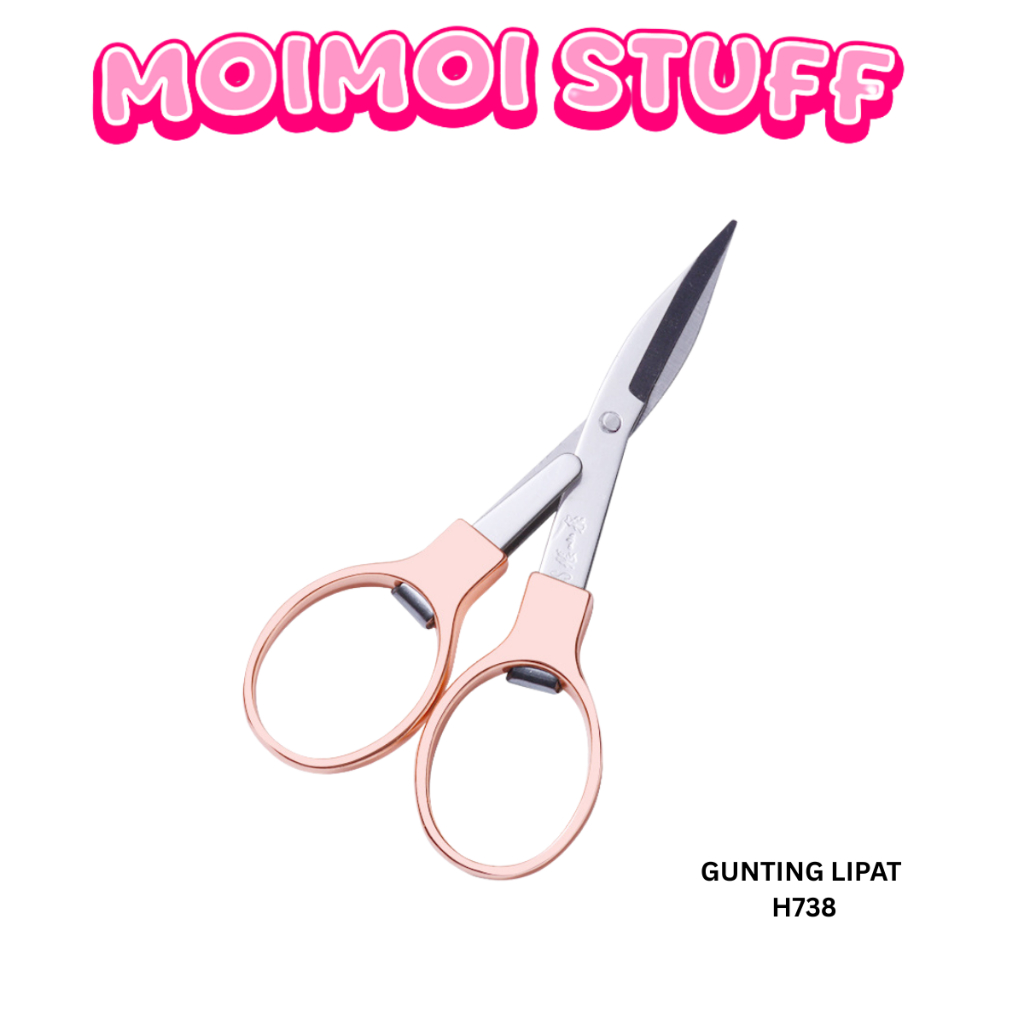 

MM - GUNTING LIPAT MINI STAINLESS H738 STEEL FOLDING PORTABLE POCKET SCISSORS GUNTING KAPAS