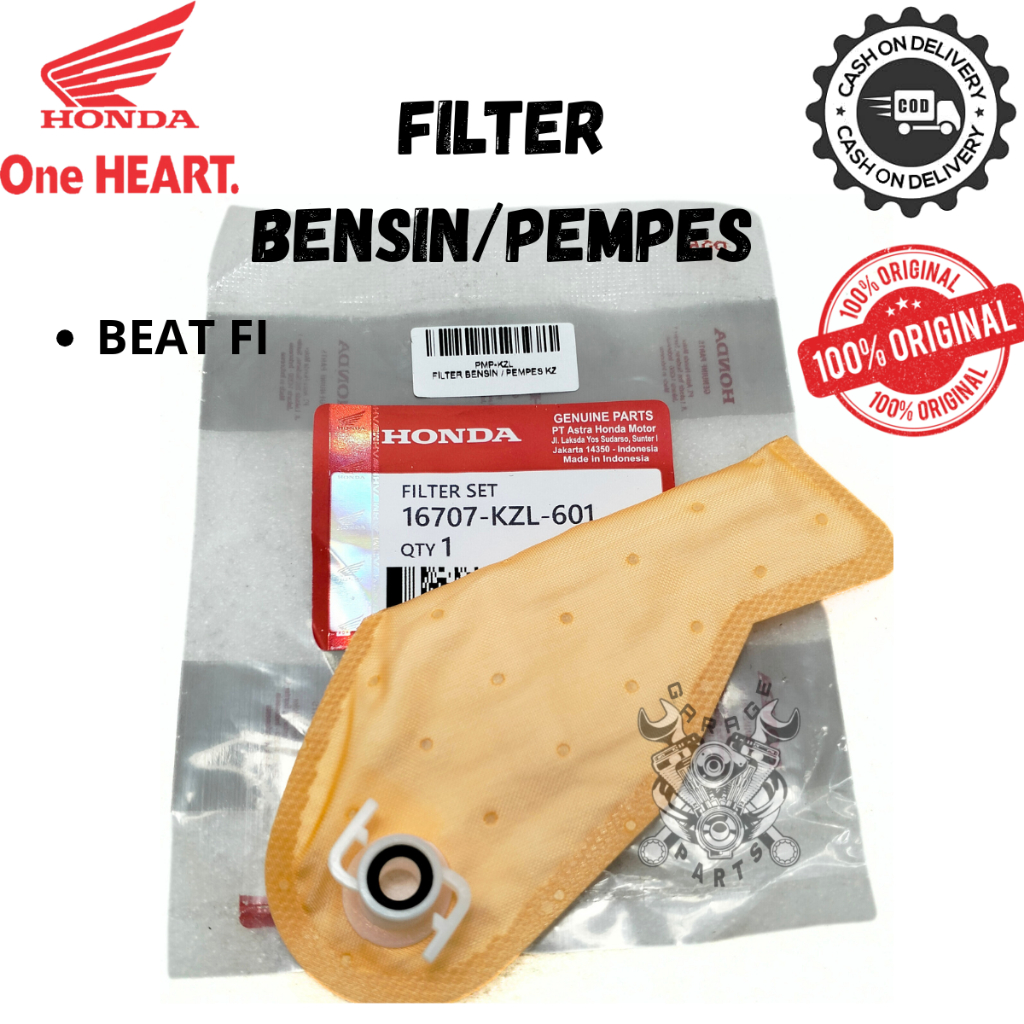 ORIGINAL FILTER BENSIN PEMPES HONDA KZL BEAT FI SPACY SCOOPY VARIO 110 FI INJEKSI KUALITAS ASLI AHM 