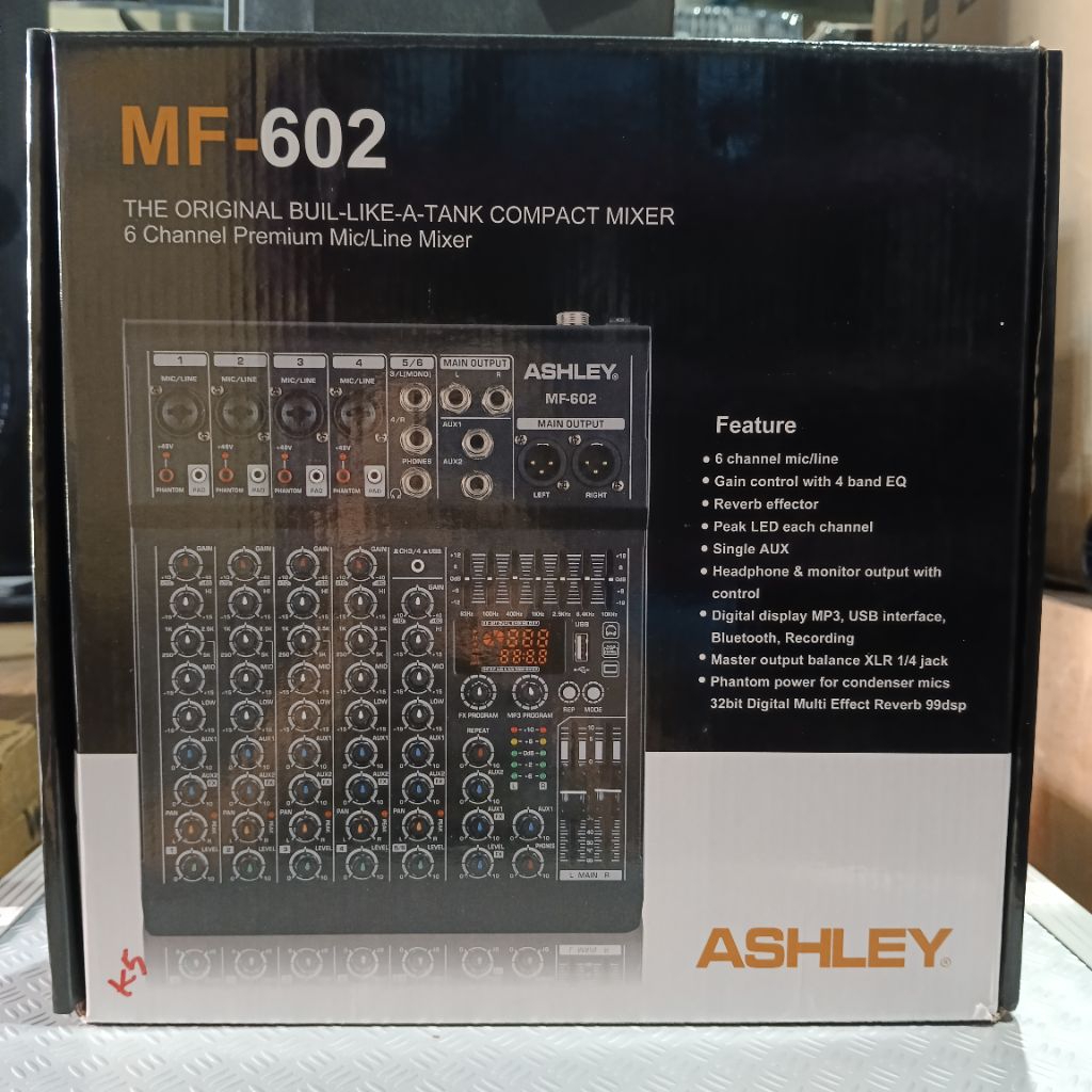 Mixer Audio Ashley MF-602 | Mixer Audio 6 Channel Ashley