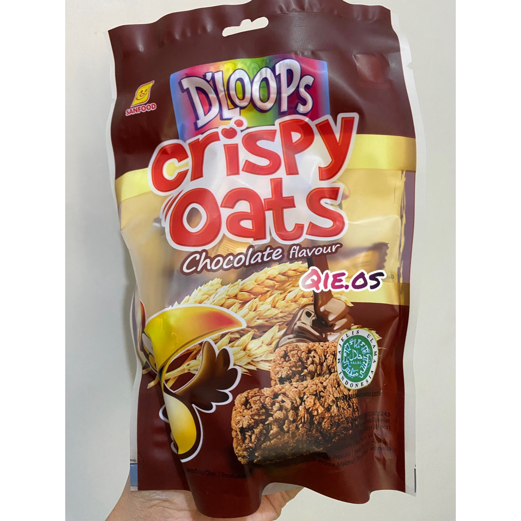 

snack gandum coklat crispy oats chocolate flavour food isi 10