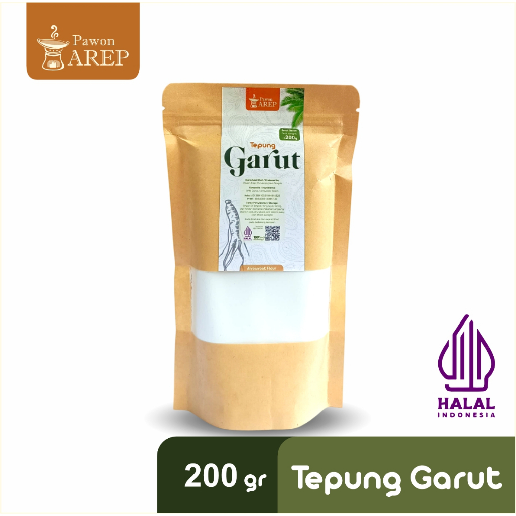 

Tepung Irut / Garut 200g Gluten Free & Alami - Pawon Arep
