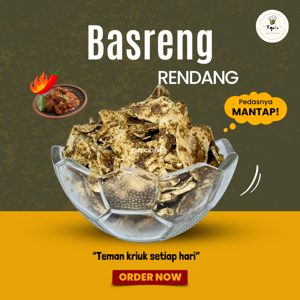 

[BEST SELLER] Basreng Rendang Pedas 250 Gram 1 KG
