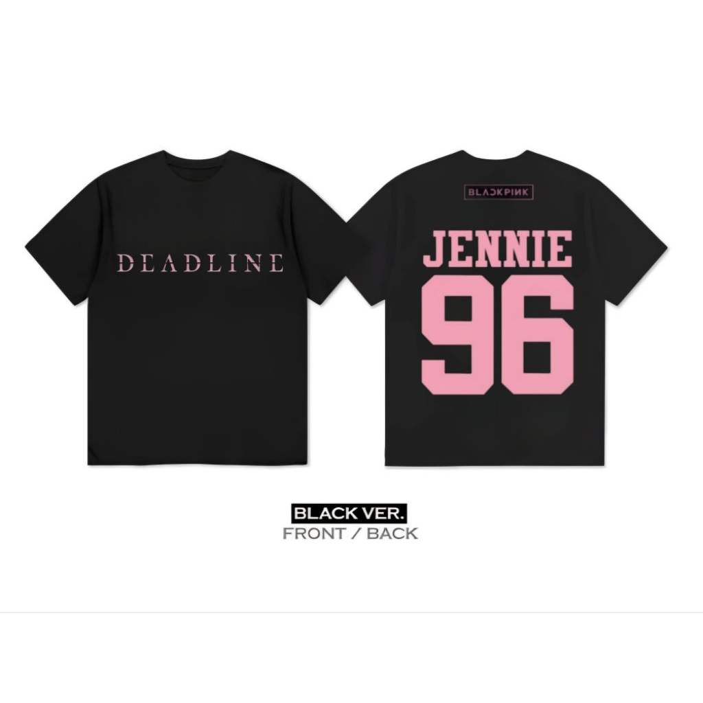 kaos t-shirt JENNIE BLACKPINK DEADLINE TOUR 2025"