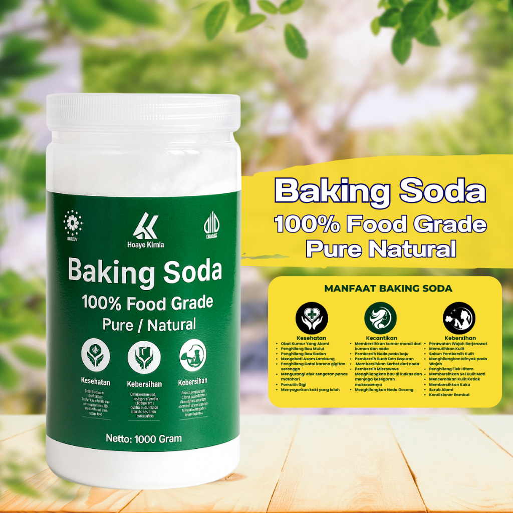 

Home Kimia Baking Soda Murni ( 100% food grade pure // natural ) Baking Powder Bisa Di minum