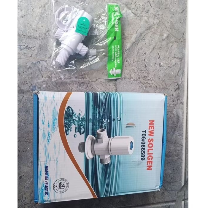 Soligen Stop kran double/stop kran cabang T new soligen/stop kran T shower soligen