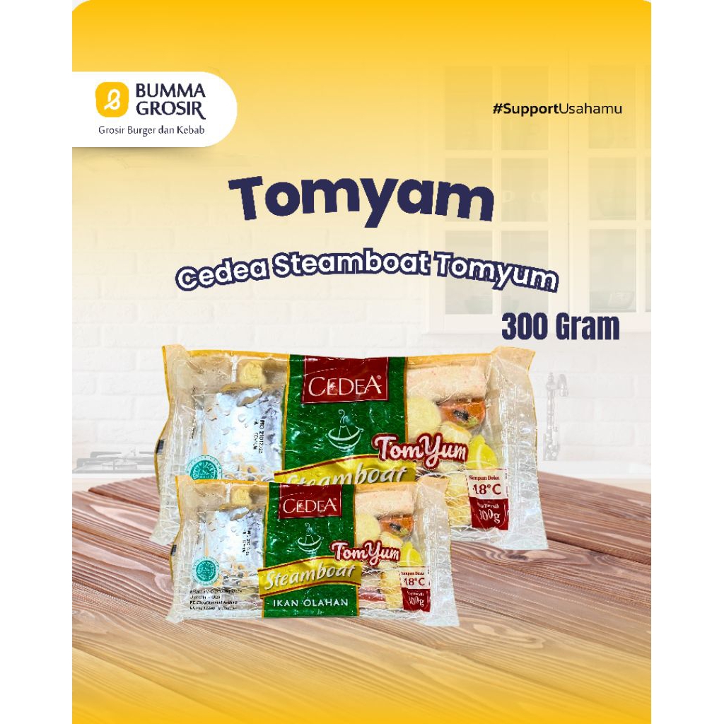 

Cedea Suki Mix - Seafood Hotpot Steamboat Frozen Food - Steamboat mix - Shabu Set - tomyam- 300gr