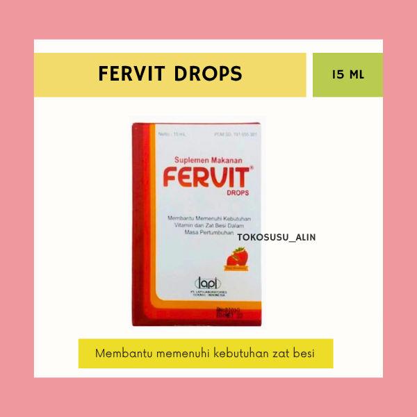 FERVIT DROPS 15 ML / SUPLEMEN ZAT BESI UNTUK BAYI & ANAK