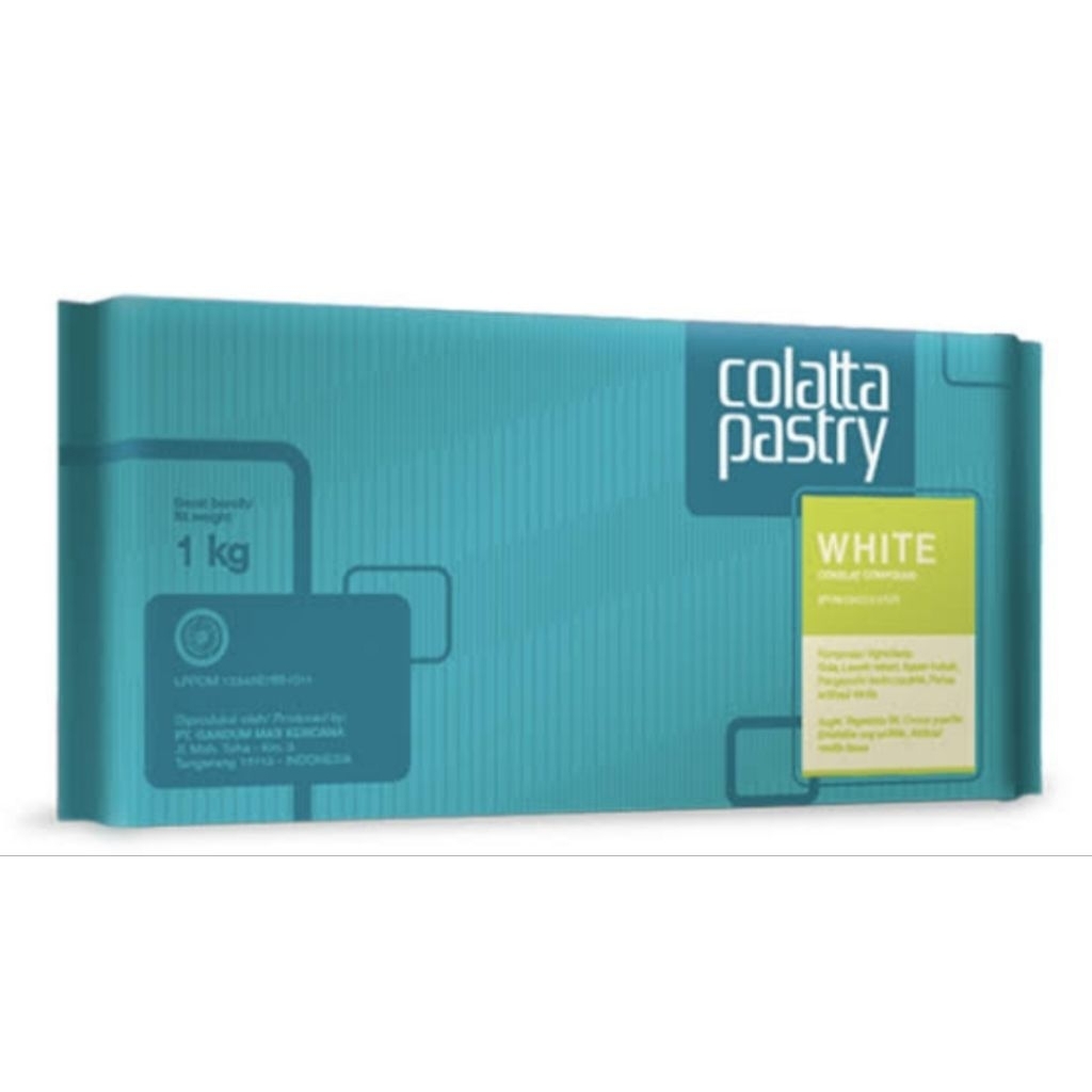 

collata pastry white 1kg/coklat putih batang