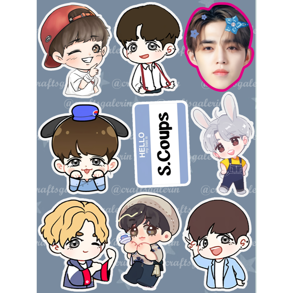 

STICKER CUTTING SCOUPS SEVENTEEN WATERPROOF