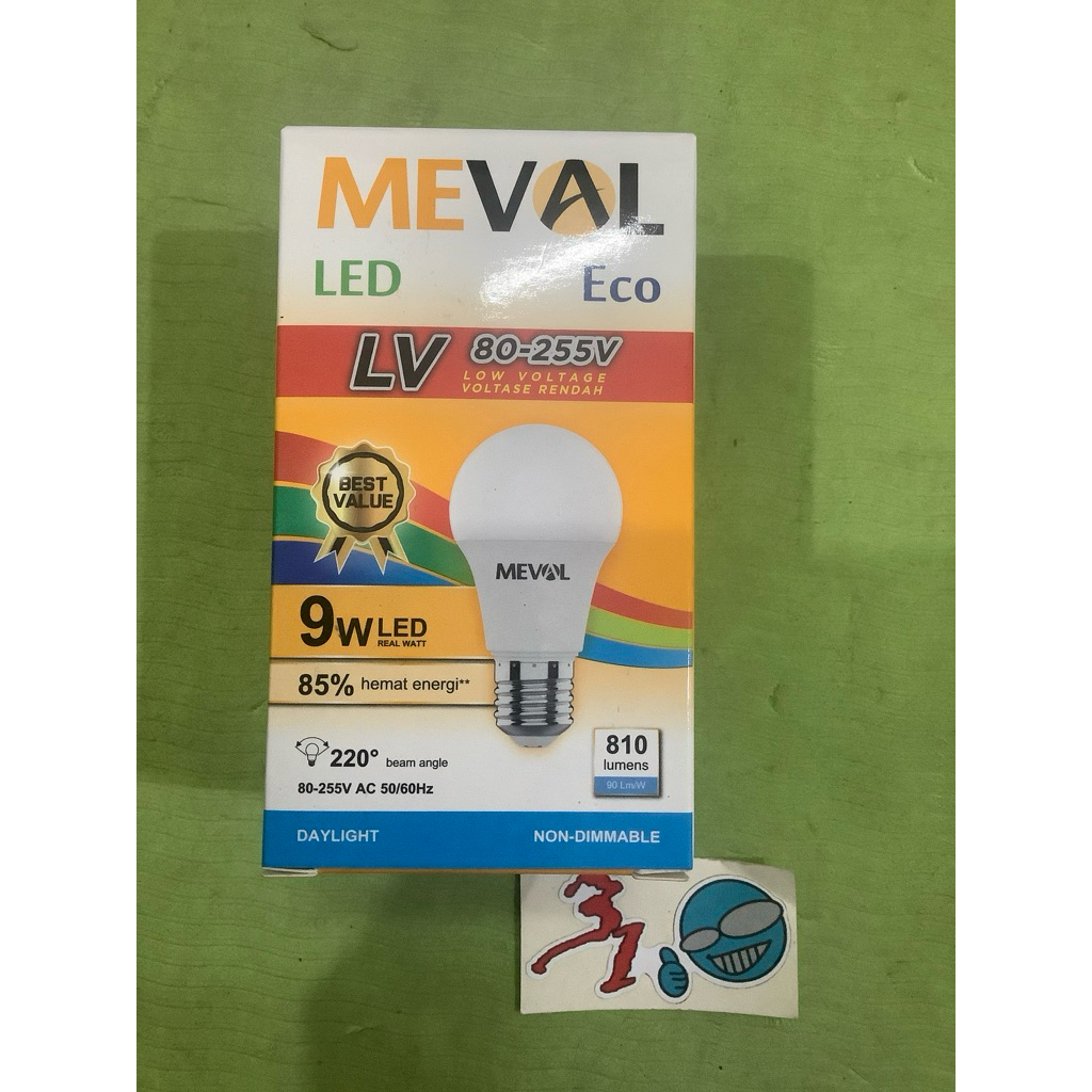 lampu led meval putih 9w 9 w