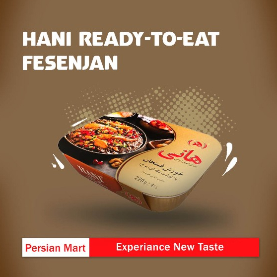 

Hani Ready to Eat Fesenjan – Ready-to-Eat Iranian Cuisine (Pomegranate & Walnut Stew)