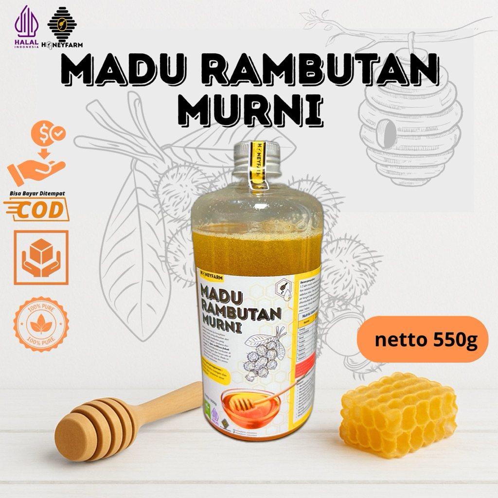 

HONEYFARM Madu Murni 100% Kemasan 550gr