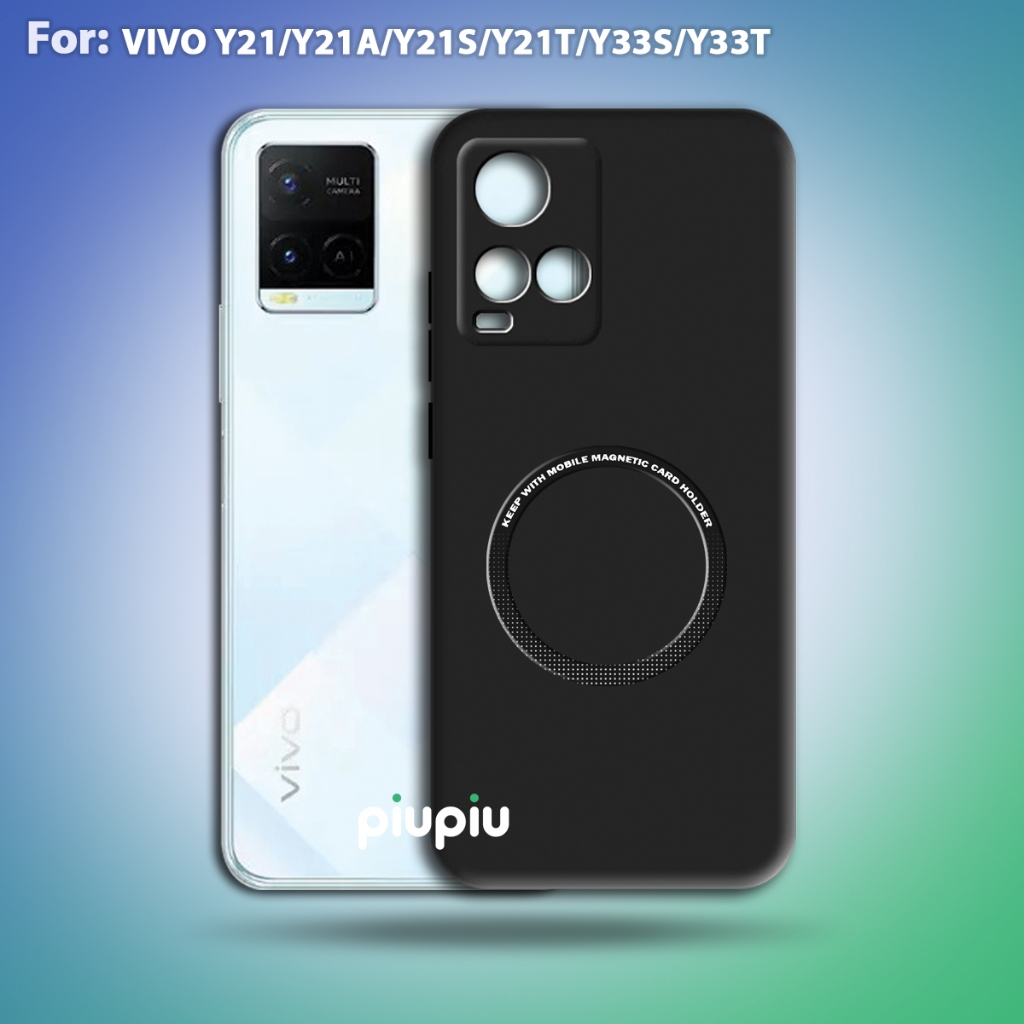Case Vivo Y21/Y21a/Y21s/Y21t/Y33s/Y33t Softcase With Ring Magnetic Premium Casing