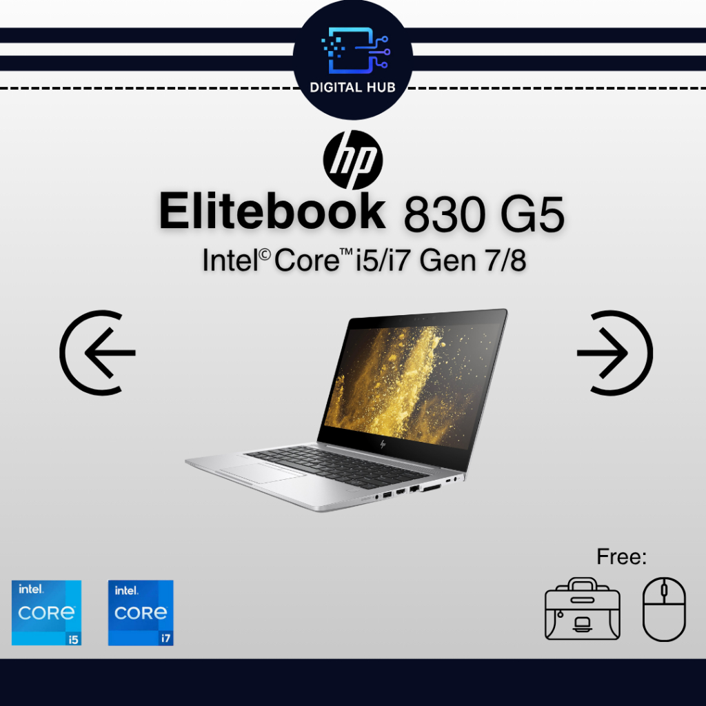 HP Elitebook 830 G5 Intel Core i5/i7 Gen 7/8