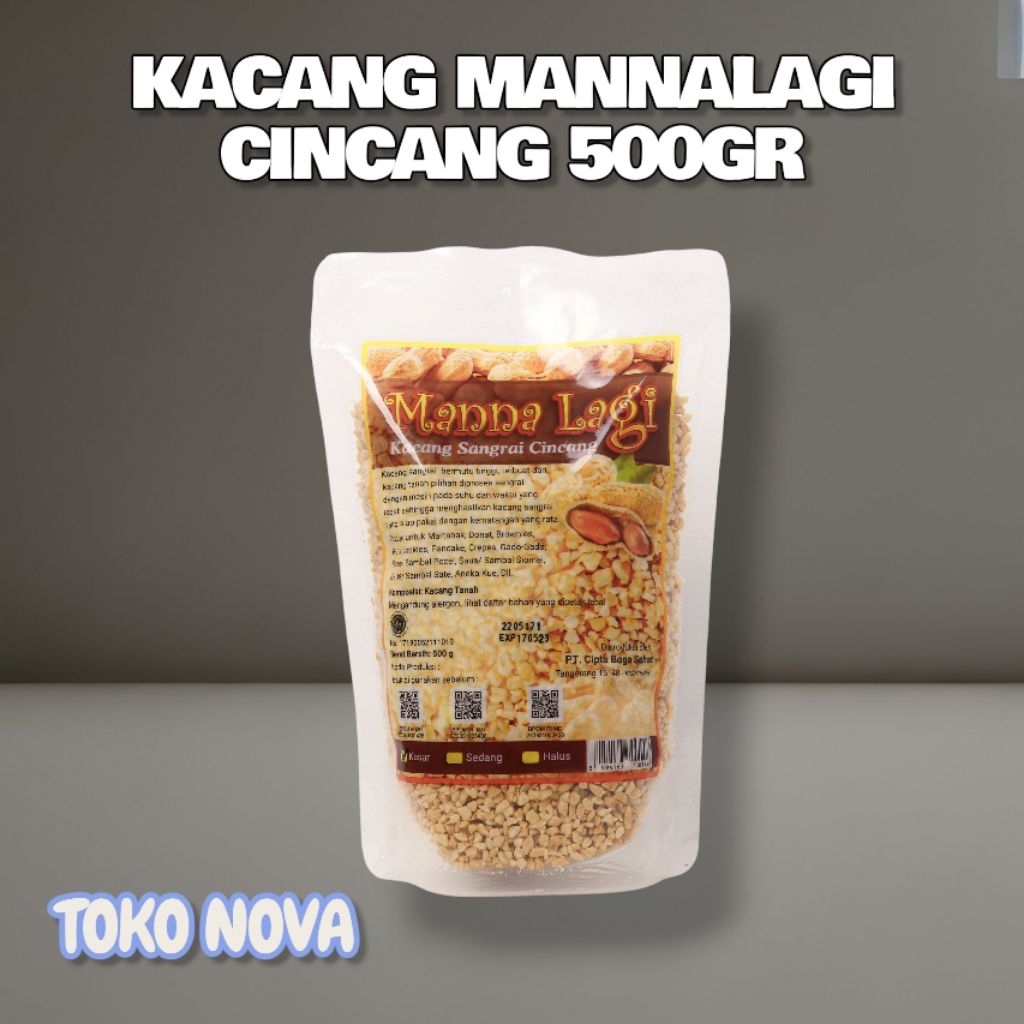 

KACANG CINCANG MANNALAGI KEMASAN 500GR