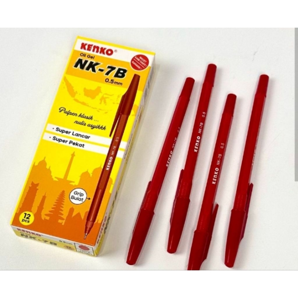 

Pulpen Merah Kenko NK - 7B