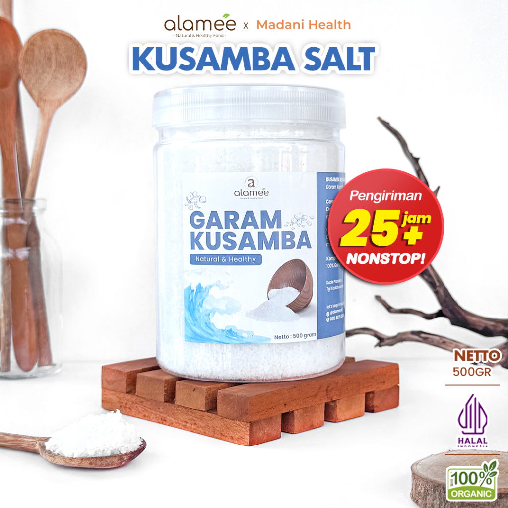 

Garam Kusamba Premium Sea Salt Laut Bali 500gr Organik Murni Natural Alami Organic Seasalt Lokal madani health