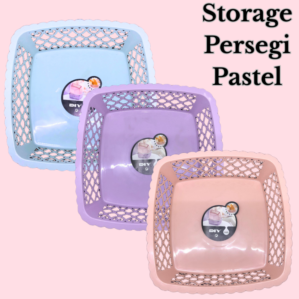 Keranjang Storage Serbaguna Warna Pastel - MR DIY / Kotak Penyimpanan Multifungsi