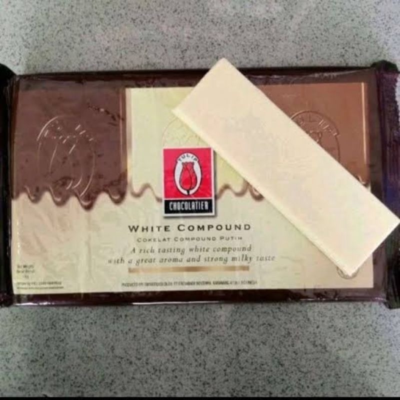 

Tulip Coklat Putih Potongan +/- 200gr - Potongan White Chocolate Compound