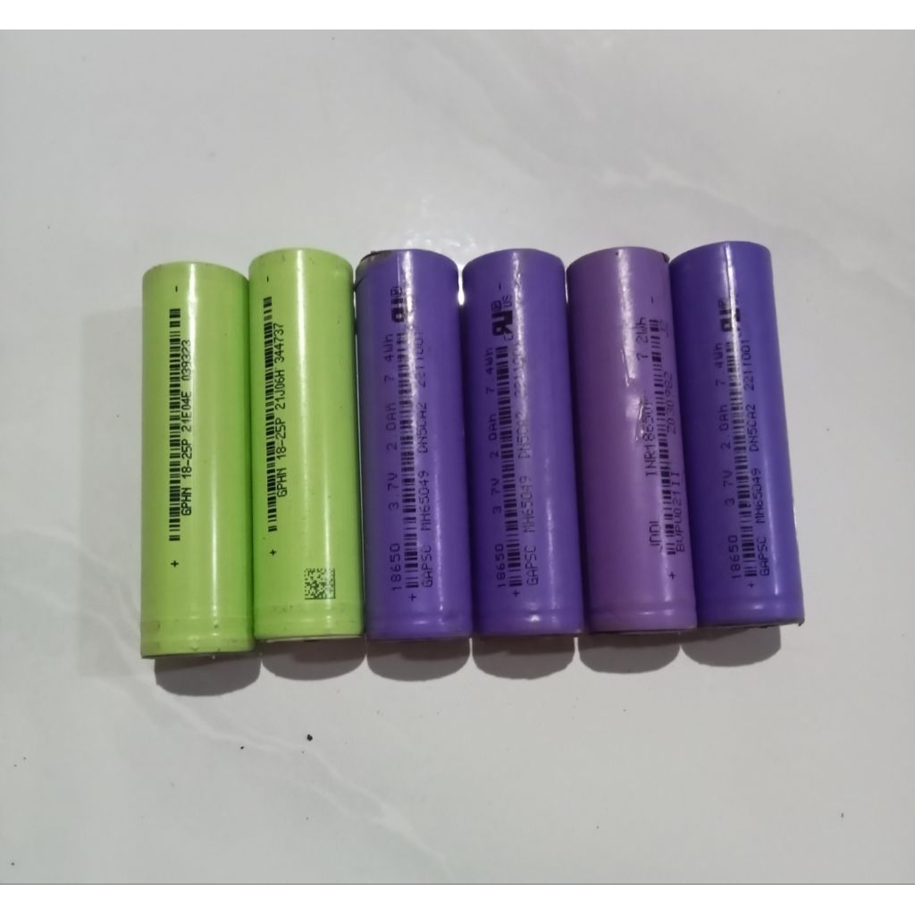 Baterai 18650 High Drain Bekas Copotan Motor Listrik
