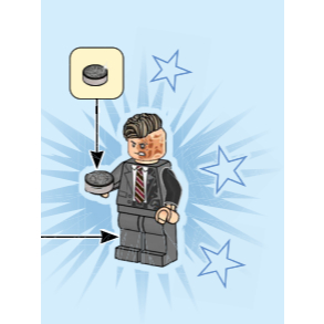 Lego Minifigure Two-Face Batman Tumbler vs. Two-Face & The Joker sh1023 76303