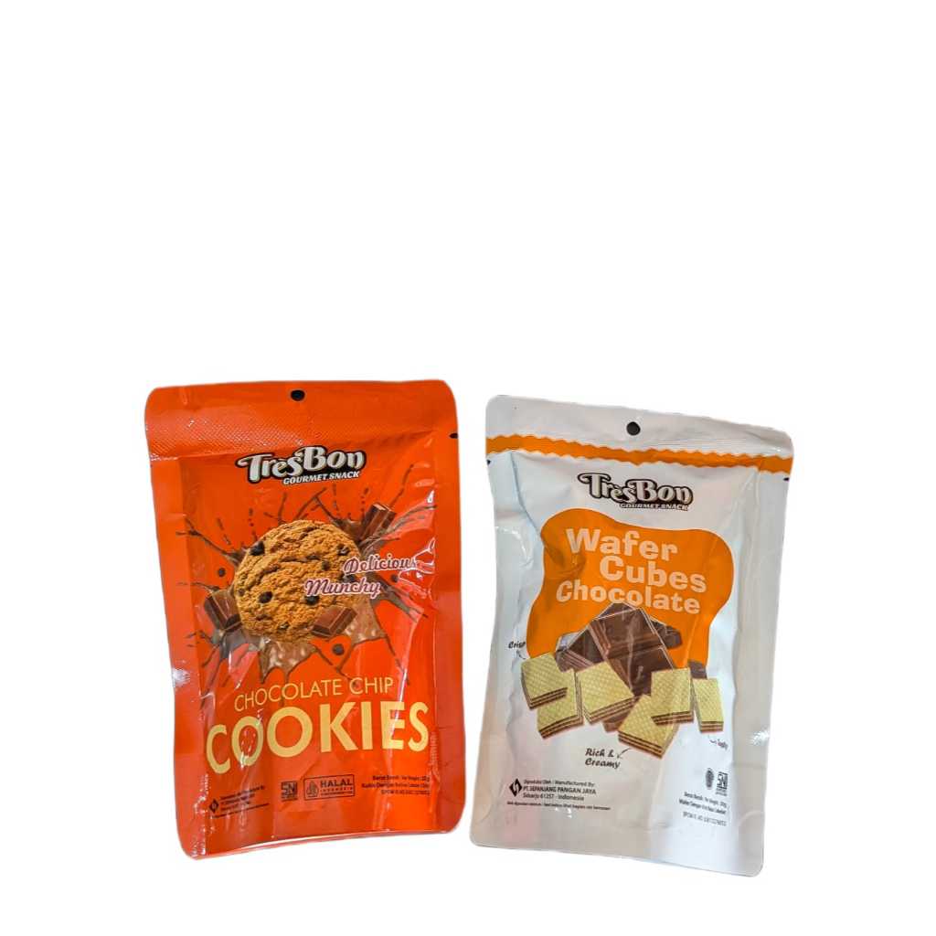 

Tresbon Gourmet Snack Chocolate Chip Cookies 22g / Rasa Enak