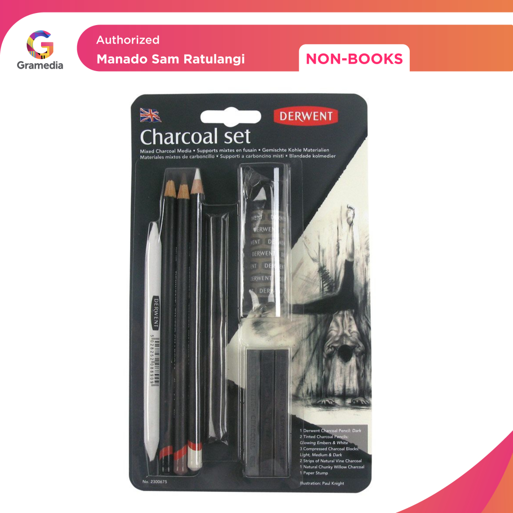 

Gramedia Manado-DW Charcoal Set Media Blist