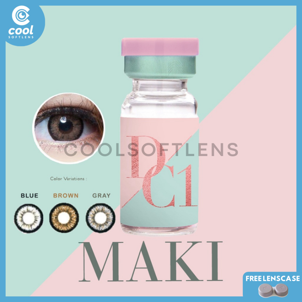 Softlens DREAMCOLOR MAKI 14,5 MM Normal & Minus (-0,50 S/D -10,00) By Dream Color 1 / Soflen Maki Dr
