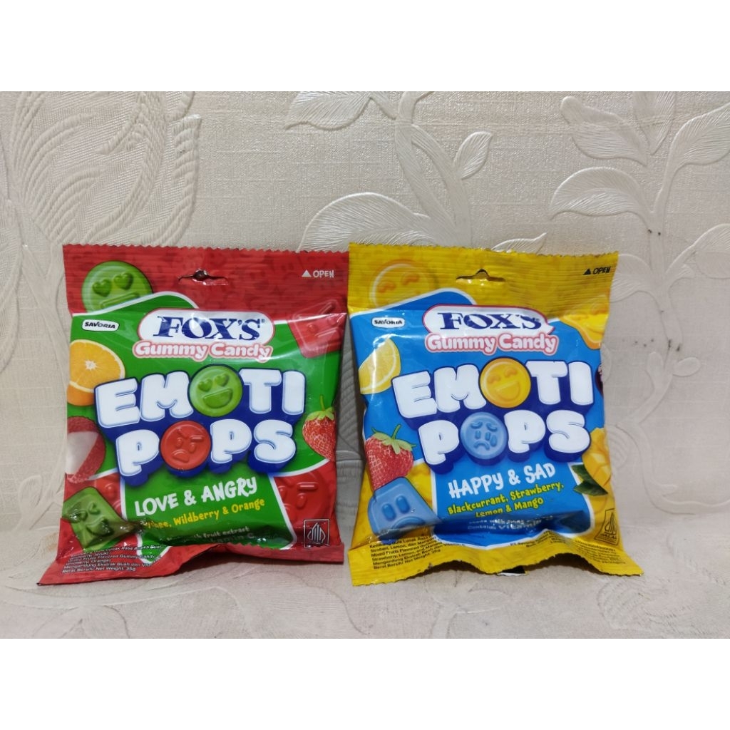 

FOX'S GUMMY CANDY EMOTI POPS BARU / FOX'S EMOTI POPS / FOX'S GUMMY CANDY / FOX'S EMOTI POPS LOVE AND ANGRY / FOX'S EMOTI POPS HAPPY AND SAD / PERMEN FOX'S / FOX'S / FOXS