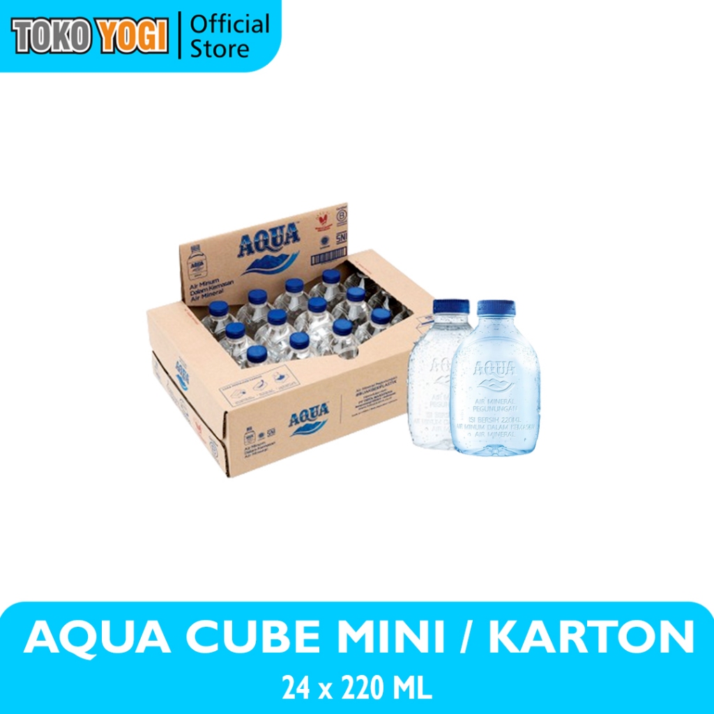

AIR MINERAL AQUA CUBE MINI 220 ML ISI 24 || KARTON