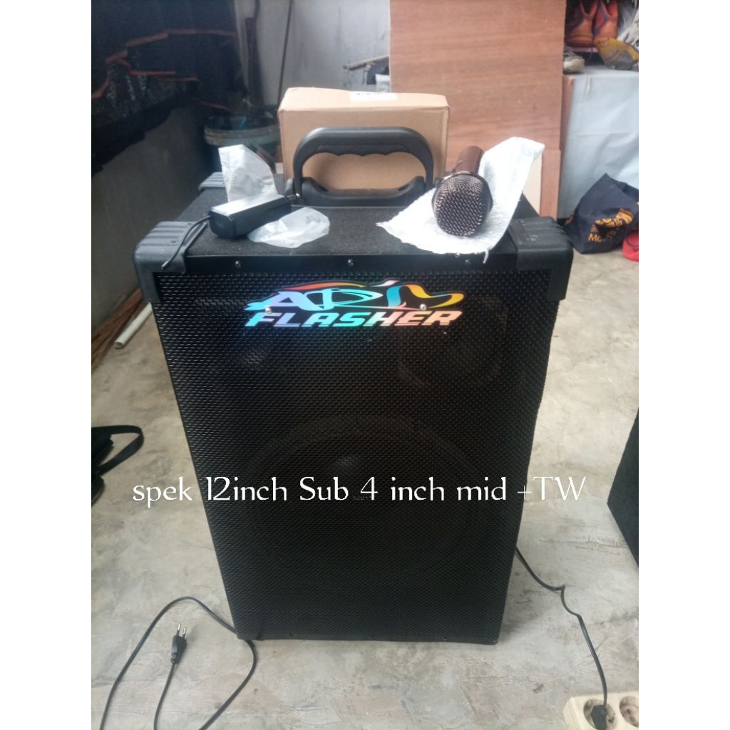 Speaker karaoke bluetooth 12inch Homemade, Speaker meeting bluetooth Rakitan