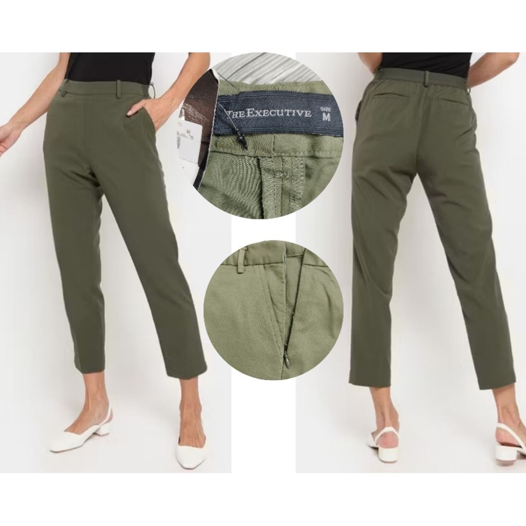 Celana Bahan Wanita Ankle The Executive