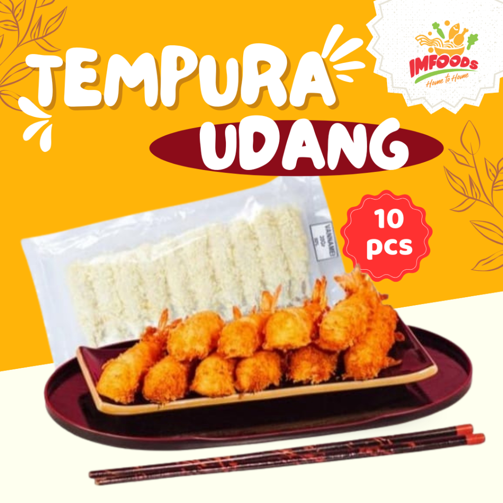 

Tempura Udang isi 10 pcs / Berat 300 gr / Kualitas Import / Frozen Food / Tempura / Udang / Imfoods