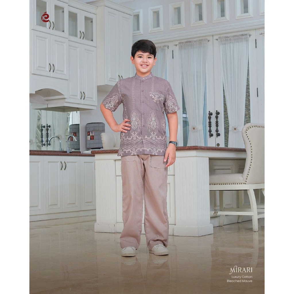 KEKE - Setelan Koko Anak Laki-Laki Tanpa Peci  Mirari Series Busana Muslim Anak Laki-Laki Lengan Pen