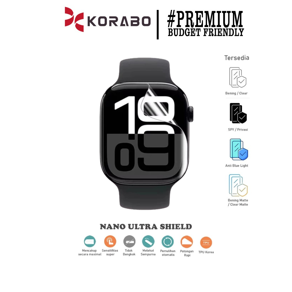 Korabo Antigores Nano Ultra Shield Huawei Smartwatch Band 10 9 8 7 6 4 - Watch GT Runner Fit 2 anti 