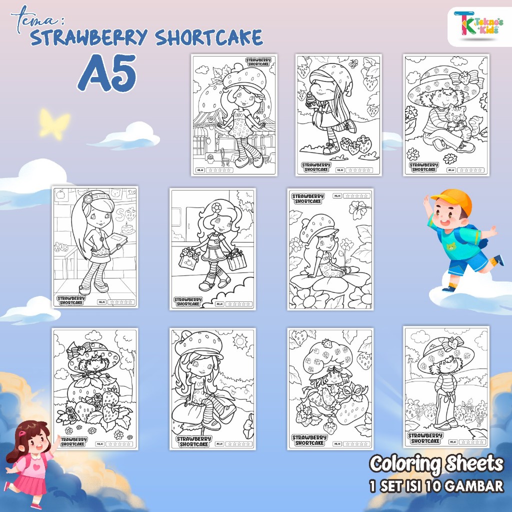 

Lembar Mewarnai Anak Coloring Sheet Tema Perempuan - Murah - Kertas Tebal - Gambar tajam - Ukuran A5