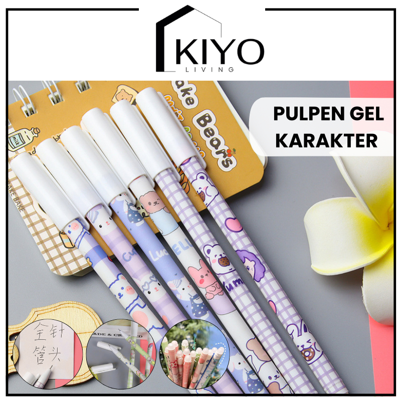 

KIYO Puplen Gel Karakter Dapat Dihapus 0.5mm / Pena Alat Tulis Sekolah Kantor Bullet Tip Ink Erasable Pen Gel