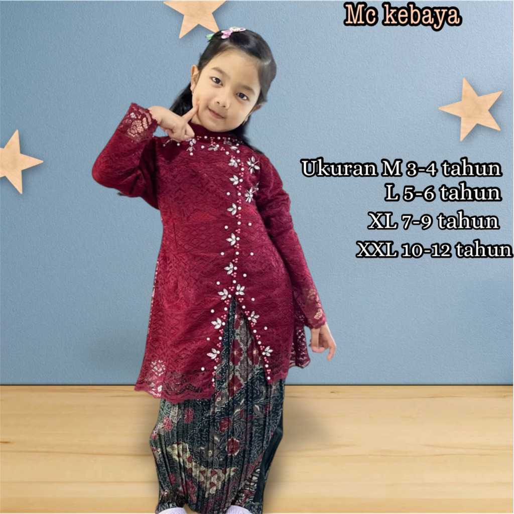 MC| KEBAYA JANGGAN ANAK BROKAT FULL PAYET PREMUIM | SET TUNIK KEBAYA ANAK MODERN | KEBAYA ANAK PESTA
