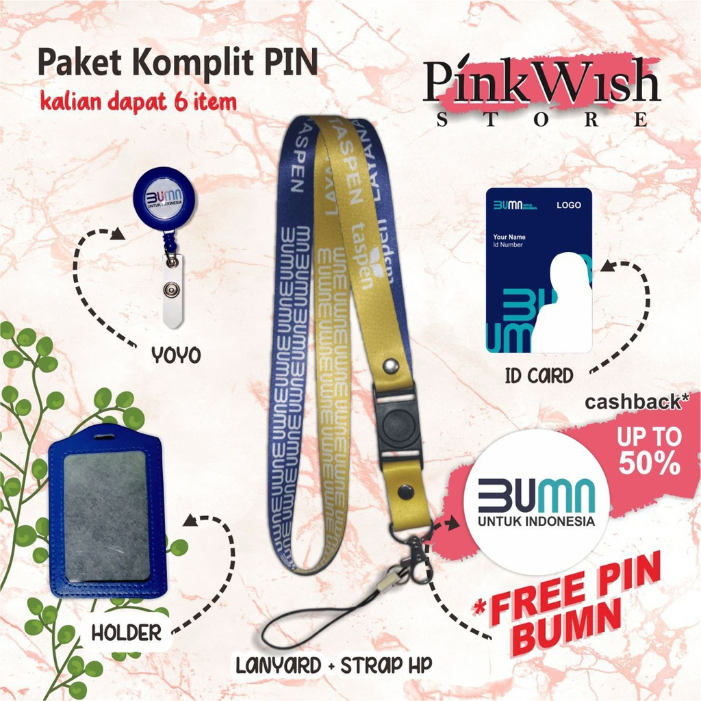 

Lanyard TASPEN BUMN / Tali idcard TASPEN BUMN [Ready stock] Termurah