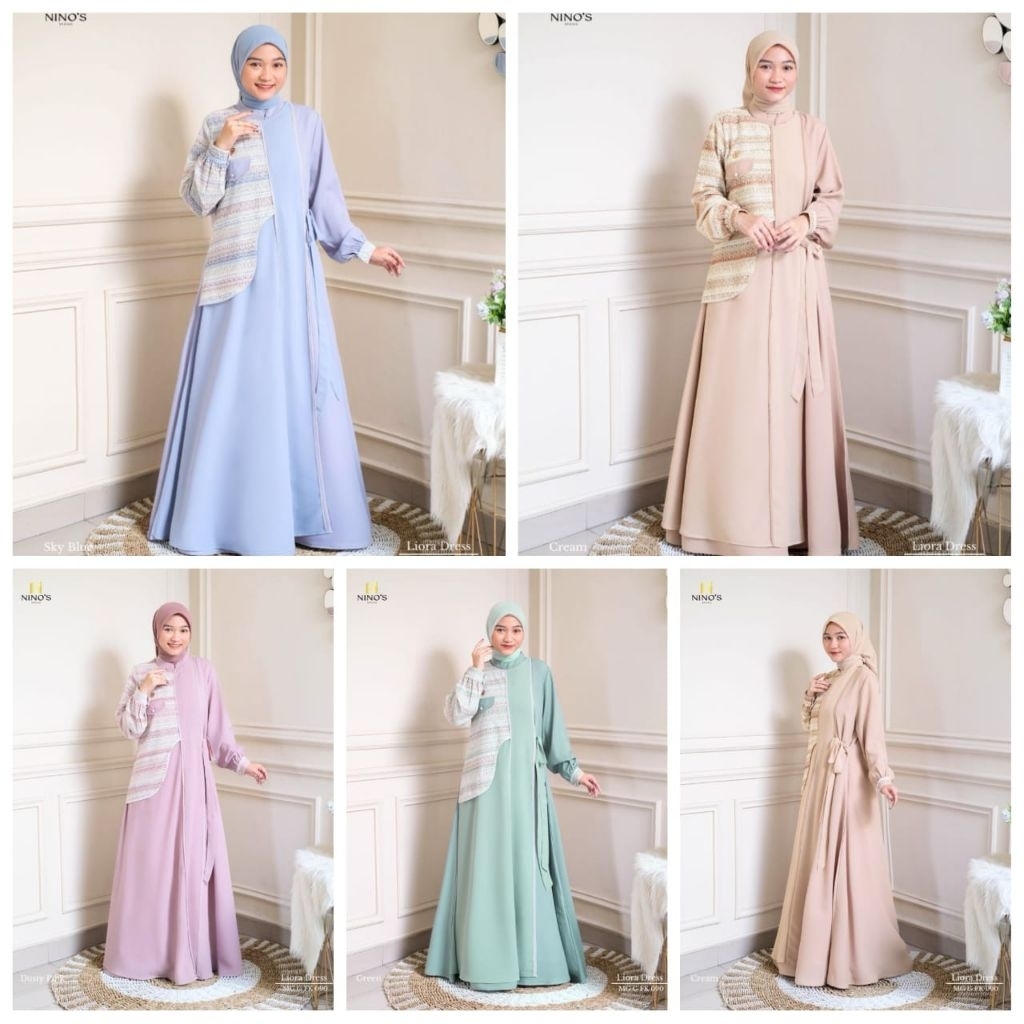 Jangan lupa kirim ulang nomorwa saat order LIORA NINOS DRESS GAMIS MODE TERBARU TERLARIS BEST SELLER